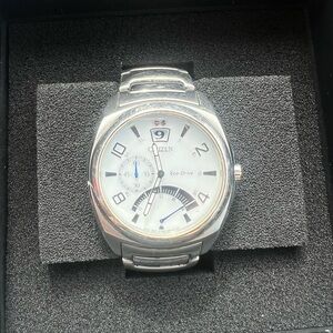 Citizen Eco-Drive Silver and White Watch